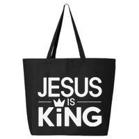 Christian Jesus Is King Design Crown 25L Jumbo Tote