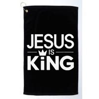 Christian Jesus Is King Design Crown Golf Towel