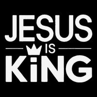 Christian Jesus Is King Design Crown Kids Sweatshirt