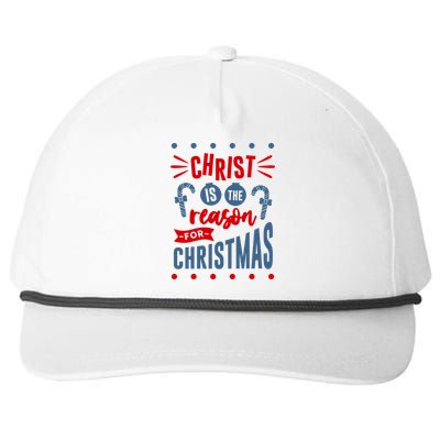 Christ Jesus Is The Reason For The Season Christmas Gift Snapback Five-Panel Rope Hat