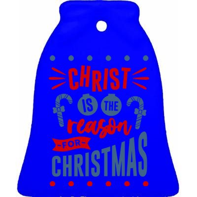 Christ Jesus Is The Reason For The Season Christmas Gift Ceramic Bell Ornament