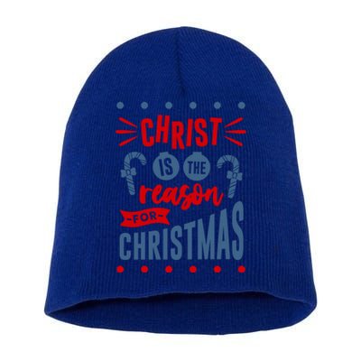 Christ Jesus Is The Reason For The Season Christmas Gift Short Acrylic Beanie