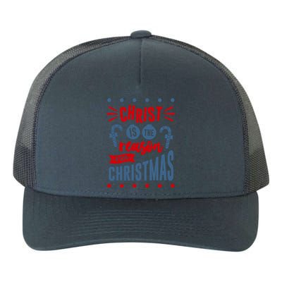 Christ Jesus Is The Reason For The Season Christmas Gift Yupoong Adult 5-Panel Trucker Hat