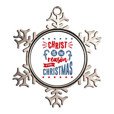 Christ Jesus Is The Reason For The Season Christmas Gift Metallic Star Ornament