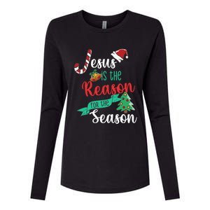 Christ Jesus Is The Reason For The Season Christmas Funny Gift Womens Cotton Relaxed Long Sleeve T-Shirt