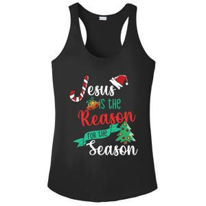 Christ Jesus Is The Reason For The Season Christmas Funny Gift Ladies PosiCharge Competitor Racerback Tank