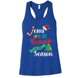 Christ Jesus Is The Reason For The Season Christmas Funny Gift Women's Racerback Tank