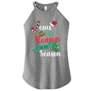 Christ Jesus Is The Reason For The Season Christmas Funny Gift Women's Perfect Tri Rocker Tank