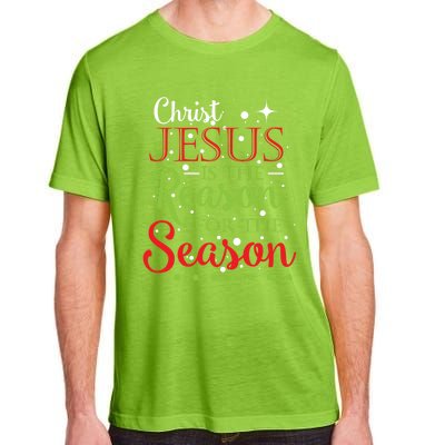 Christ Jesus Is The Reason For The Season Funny Christmas Pa Gift Adult ChromaSoft Performance T-Shirt