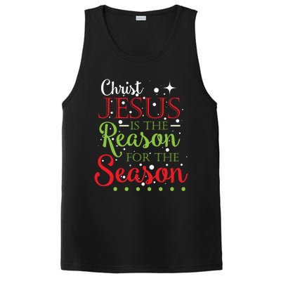 Christ Jesus Is The Reason For The Season Funny Christmas Pa Gift PosiCharge Competitor Tank