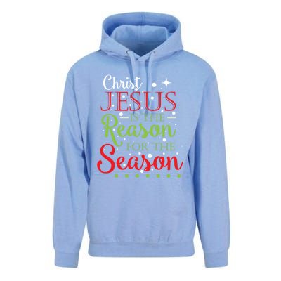 Christ Jesus Is The Reason For The Season Funny Christmas Pa Gift Unisex Surf Hoodie