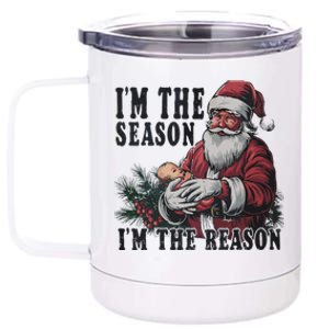 Christmas Jesus Is The Reason For The Season Nativity Long S 12 oz Stainless Steel Tumbler Cup