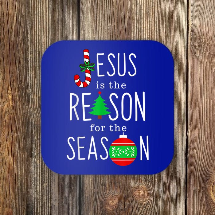 Christ Jesus Is The Reason For The Season Funny Christmas Gift Coaster