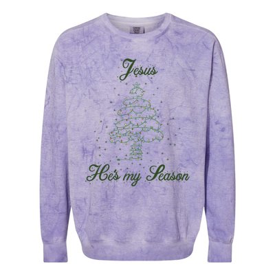 Christ Jesus Is The Reason For The Season Holiday Christmas Gift Colorblast Crewneck Sweatshirt