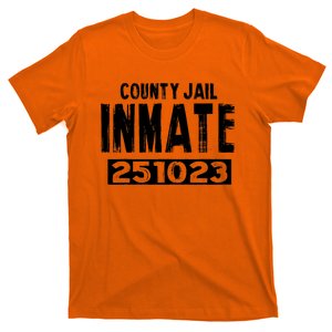 County Jail Inmate Funny Easy Halloween Prisoner Costume T-Shirt