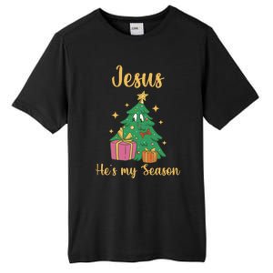 Christ Jesus Is The Reason For The Season Holiday Christmas Cute Gift Tall Fusion ChromaSoft Performance T-Shirt