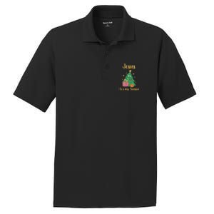 Christ Jesus Is The Reason For The Season Holiday Christmas Cute Gift PosiCharge RacerMesh Polo