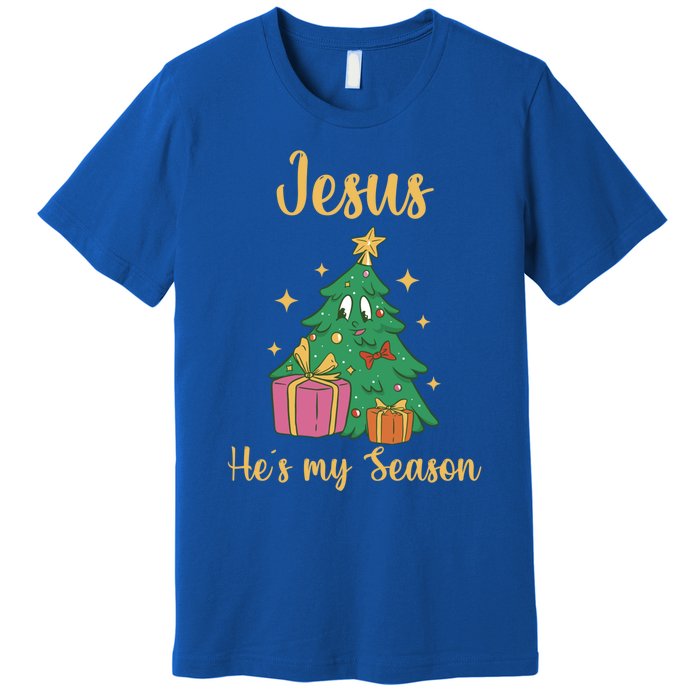 Christ Jesus Is The Reason For The Season Holiday Christmas Cute Gift Premium T-Shirt