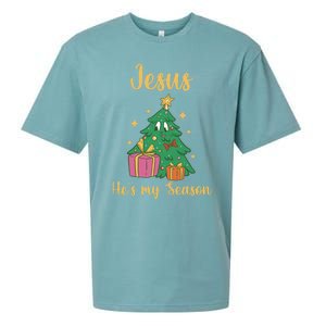 Christ Jesus Is The Reason For The Season Holiday Christmas Cute Gift Sueded Cloud Jersey T-Shirt