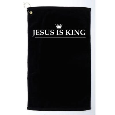 Christian Jesus is King Design Crown Golf Towel