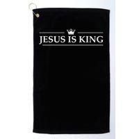 Christian Jesus is King Design Crown Golf Towel