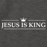Christian Jesus is King Design Crown Vector Backpack