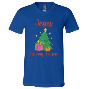 Christ Jesus Is The Reason For The Season Holiday Christmas Cute Gift V-Neck T-Shirt