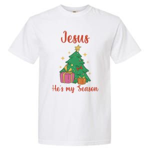 Christ Jesus Is The Reason For The Season Holiday Christmas Cute Gift Garment-Dyed Heavyweight T-Shirt