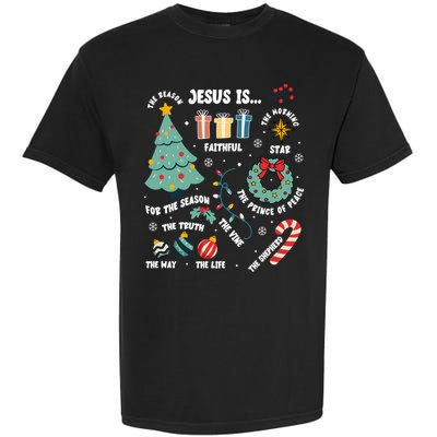 Christian Jesus Is The Reason Christmas Stocking Stuffer Garment-Dyed Heavyweight T-Shirt