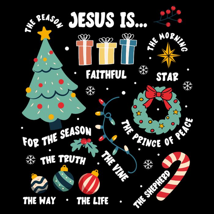 Christian Jesus Is The Reason Christmas Stocking Stuffer Cooling Performance Long Sleeve Crew
