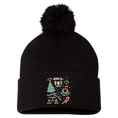 Christian Jesus Is The Reason Christmas Stocking Stuffer Pom Pom 12in Knit Beanie
