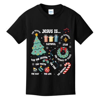 Christian Jesus Is The Reason Christmas Stocking Stuffer Kids T-Shirt
