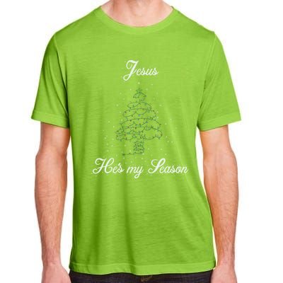 Christ Jesus Is The Reason For The Season Holiday Christmas Gift Adult ChromaSoft Performance T-Shirt