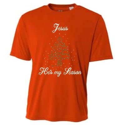 Christ Jesus Is The Reason For The Season Holiday Christmas Gift Cooling Performance Crew T-Shirt