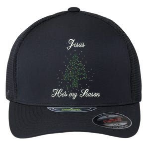 Christ Jesus Is The Reason For The Season Holiday Christmas Gift Flexfit Unipanel Trucker Cap