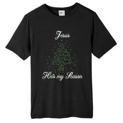 Christ Jesus Is The Reason For The Season Holiday Christmas Gift Tall Fusion ChromaSoft Performance T-Shirt