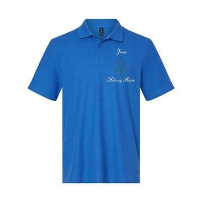 Christ Jesus Is The Reason For The Season Holiday Christmas Gift Softstyle Adult Sport Polo