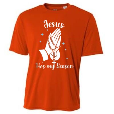 Christ Jesus Is The Reason For The Season Holiday Christmas Funny Gift Cooling Performance Crew T-Shirt