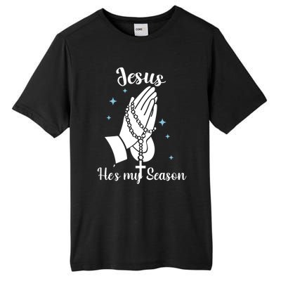 Christ Jesus Is The Reason For The Season Holiday Christmas Funny Gift Tall Fusion ChromaSoft Performance T-Shirt