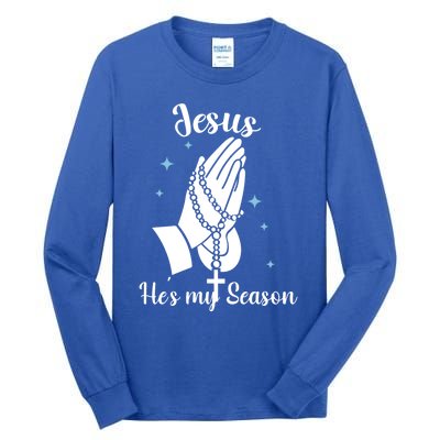 Christ Jesus Is The Reason For The Season Holiday Christmas Funny Gift Tall Long Sleeve T-Shirt