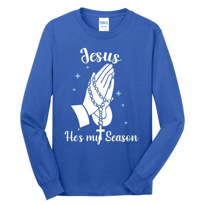 Christ Jesus Is The Reason For The Season Holiday Christmas Funny Gift Tall Long Sleeve T-Shirt