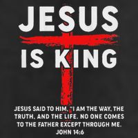 Christian Jesus Is King Women N Girl Blessed Dad God Hat