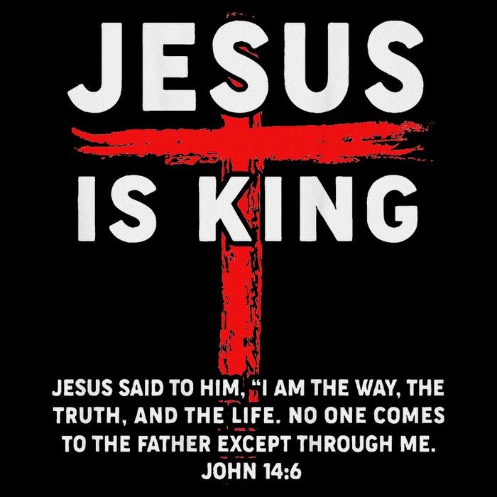 Christian Jesus Is King Women N Girl Blessed Dad God Zip Tote Bag
