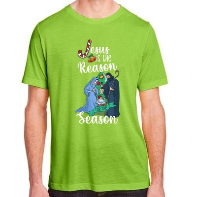 Christ Jesus Is The Reason For The Season T Sign Christmas Gift Adult ChromaSoft Performance T-Shirt