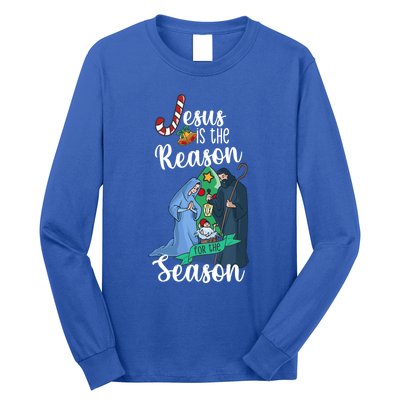 Christ Jesus Is The Reason For The Season T Sign Christmas Gift Long Sleeve Shirt