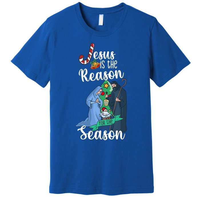 Christ Jesus Is The Reason For The Season T Sign Christmas Gift Premium T-Shirt