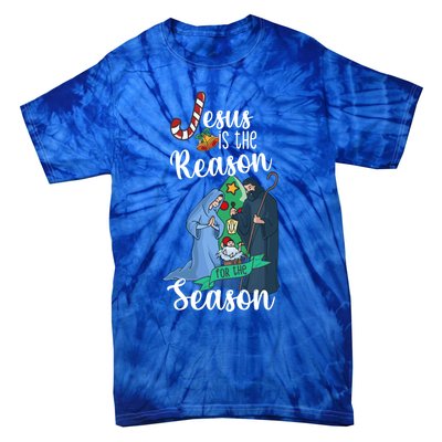 Christ Jesus Is The Reason For The Season T Sign Christmas Gift Tie-Dye T-Shirt