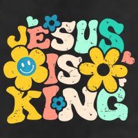 Christian Jesus Is King Aesthetic Groovy Adult Drive Performance Visor