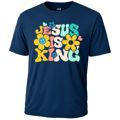 Christian Jesus Is King Aesthetic Groovy Performance Shirt