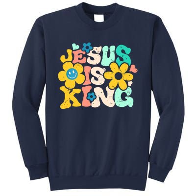 Christian Jesus Is King Aesthetic Groovy Sweatshirt